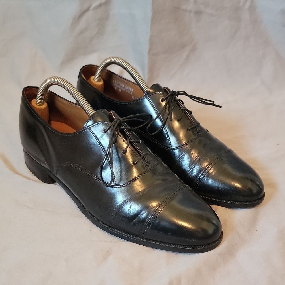 Bostonian Black Leather Oxford Shoes Timeless Design 9 M